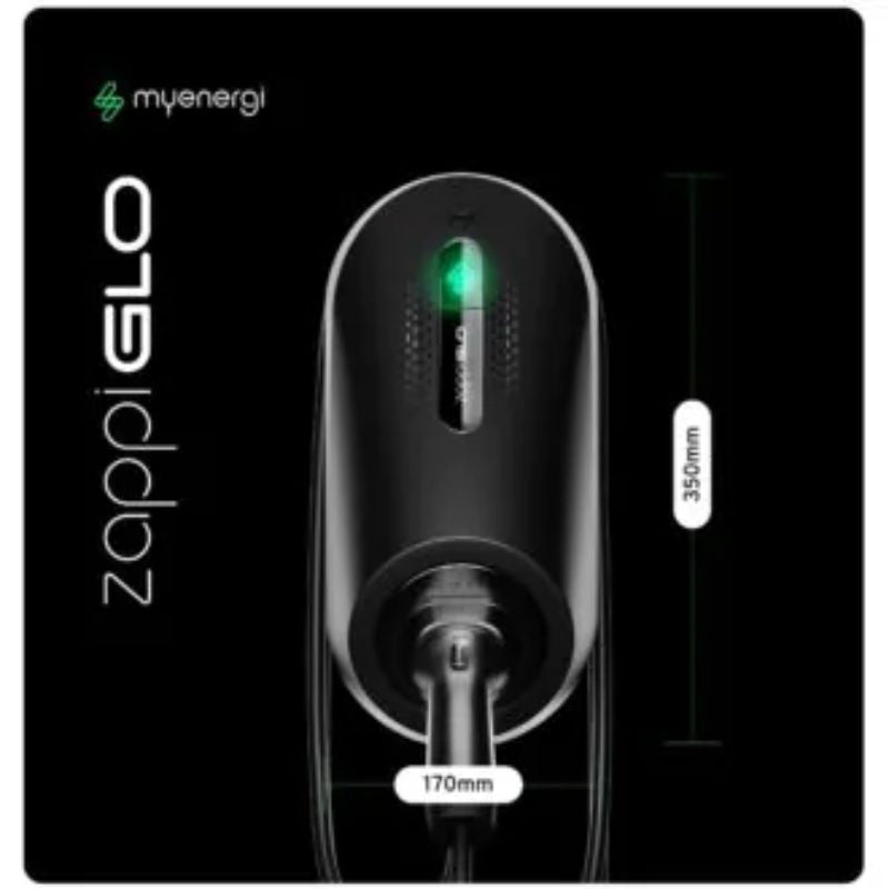 Zappi GLO 7kw Black