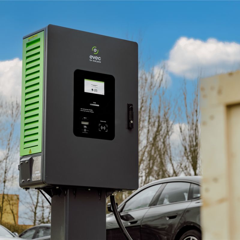 EVEC 40kW Single Gun DC Rapid Commercial EV Charger - vecBOLT