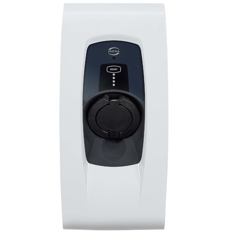 Indra Smart Pro 7.4KW Socketed White EV Charger
