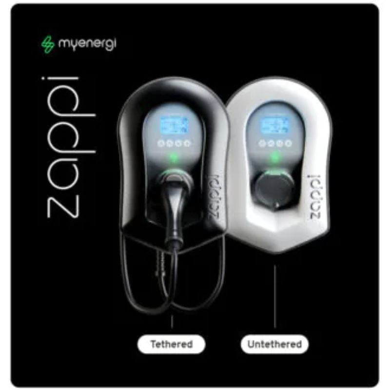 Zappi – Multiphase EV Charger 7kw - 22kw Tethered