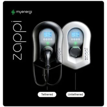 Zappi – Multiphase EV Charger 7kw - 22kw Tethered