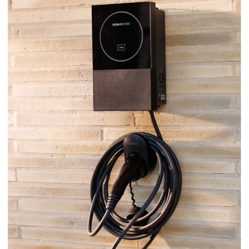 Humax MX7 7.4kW Tethered V2G/V2H Ready EV Charger Black