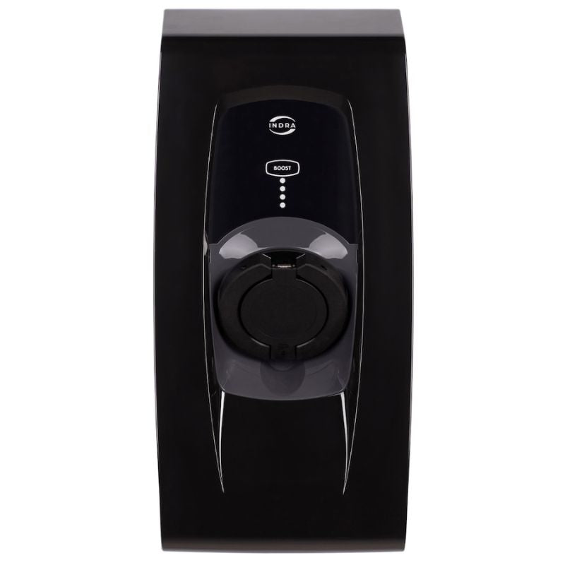 Indra Smart Pro 7.4KW Socketed Black EV Charger Inc Wifi Dongle